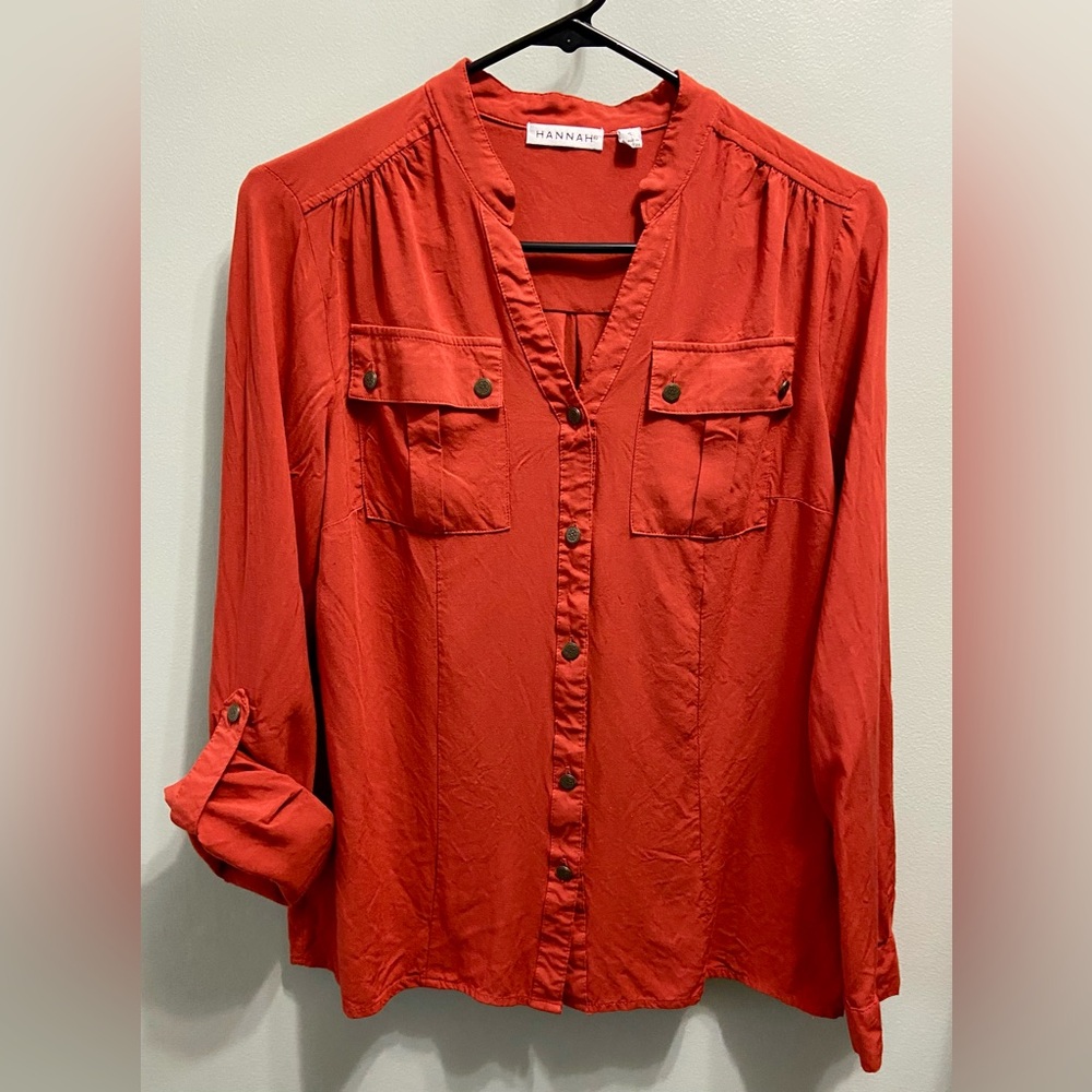 Hannah Blouse Rust Size Small